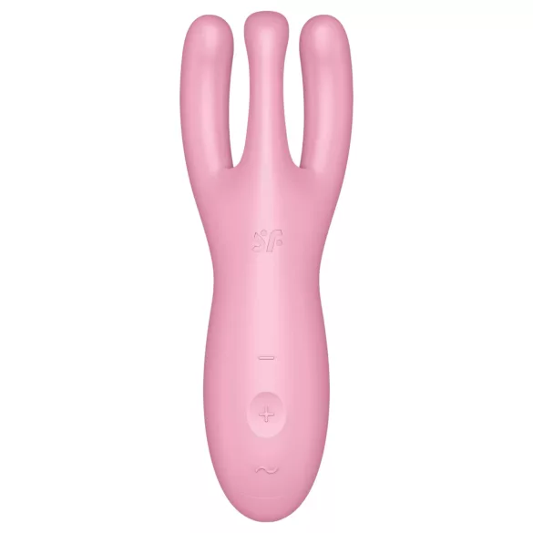 Satisfyer Threesome 4 - App-styrt klitorisvibrator (rosa)