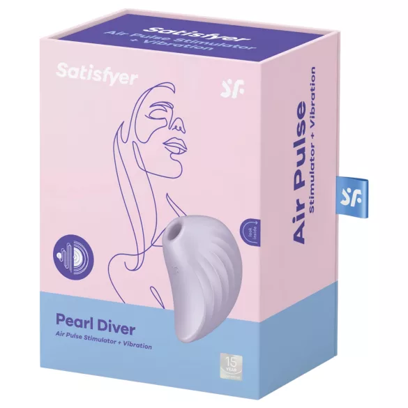 Satisfyer Pearl Diver - luftbølgede klitorisstimulator (lilla)