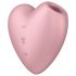 Satisfyer Cutie Heart - oppladbar lufttrykk klitorisstimulator (rosa)