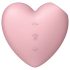 Satisfyer Cutie Heart - oppladbar lufttrykk klitorisstimulator (rosa)