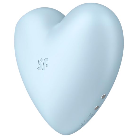 Satisfyer Cutie Heart - oppladbar klitorisvibrator med luftpulser (blå)