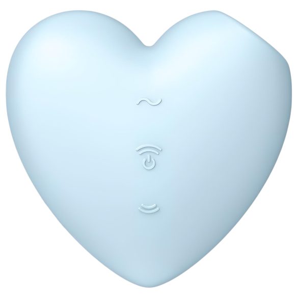 Satisfyer Cutie Heart - oppladbar klitorisvibrator med luftpulser (blå)