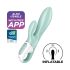 Satisfyer Air Pump Bunny 5 - smart oppblåsbar vibrator (mint)