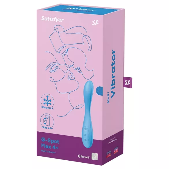 Satisfyer G-spot Flex 4 - App-styrt G-punktvibrator (turkis)