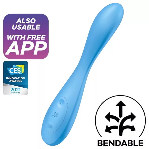 Satisfyer G-spot Flex 4 - App-styrt G-punktvibrator (turkis)