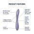 Satisfyer G-spot Flex 2 - oppladbar, vanntett G-punkt-vibrator (lilla)