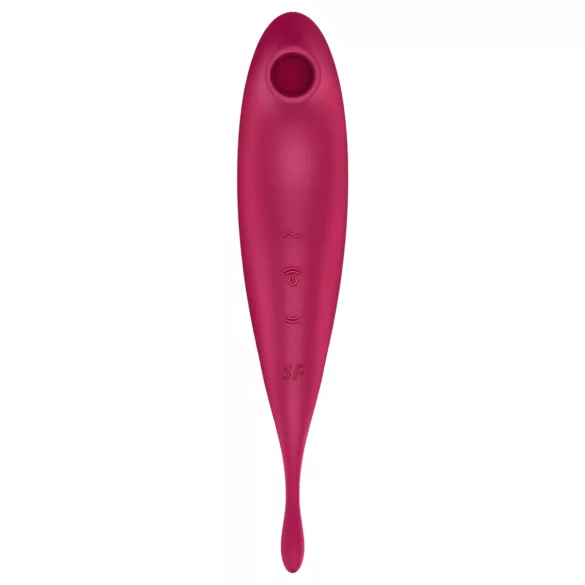 Satisfyer Twirling Pro - App-styrt klitorisstimulator (rød)