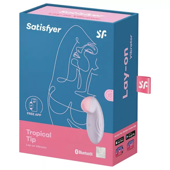 Satisfyer Tropical Tip - App-styrt klitorisvibrator (lilla)