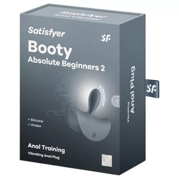 Satisfyer Booty Absolute Beginners 2 - analvibrator (grå)