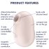 Satisfyer Pro To Go 2 - luftbølgevibrator for klitoris (beige)