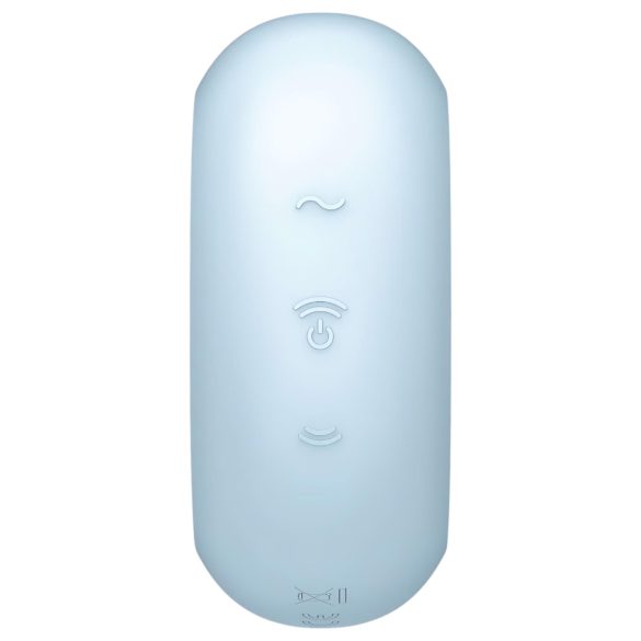 Satisfyer Pro To Go 3 - oppladbar blå klitorisvibrator med lufttrykk