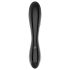 Satisfyer Dazzling Crystal 1 - tofarget glassdildo (svart)