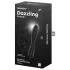 Satisfyer Dazzling Crystal 1 - tosidig glassdildo (svart)