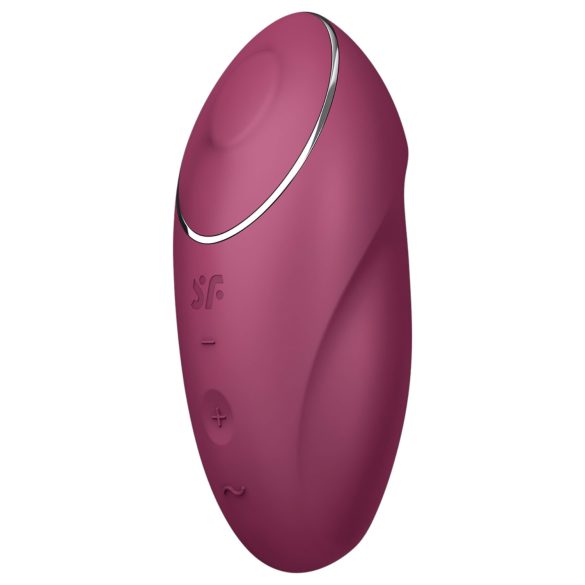 Satisfyer Tap & Climax 1 - 2-i-1 vibrator og klitorisstimulator (rød)