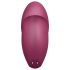 Satisfyer Tap & Climax 1 - 2-i-1 vibrator og klitorisstimulator (rød)
