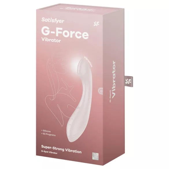 Satisfyer G-Force - oppladbar, vanntett G-punktvibrator (beige)