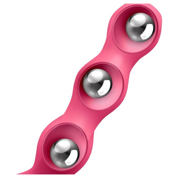 Satisfyer Triple Ball-R - perler anale vibrator (rosa)