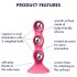 Satisfyer Triple Ball-R - perler anale vibrator (rosa)
