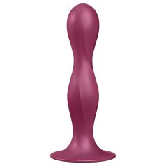 Satisfyer Double Ball-R - sugekoppvekter dildo (rød)