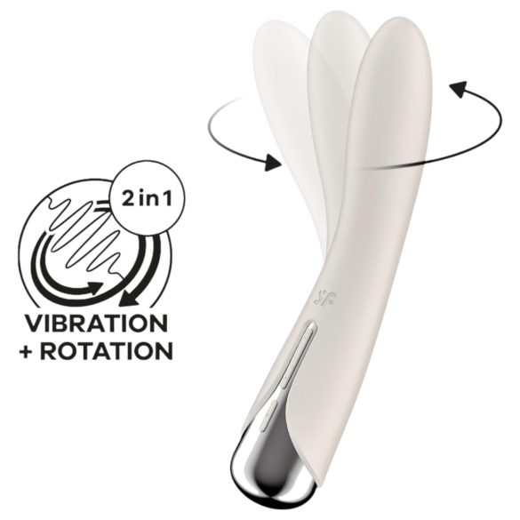 Satisfyer Spinning Vibe 1 - Roterende G-punktvibrator (beige)