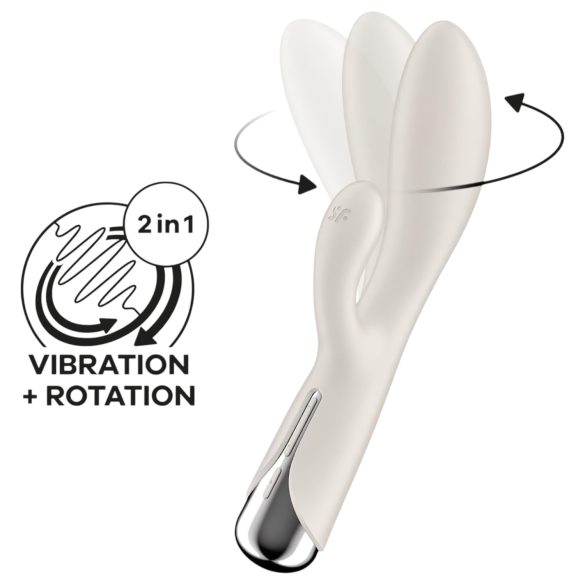 Satisfyer Spinning Rabbit 1 - roterende klitorisstimulator (beige)