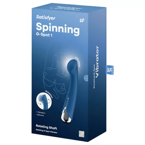 Satisfyer Spinning G-Spot 1 - roterende G-punktvibrator (blå)