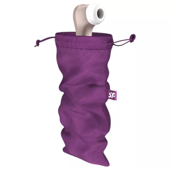 Satisfyer Skattekiste L - diskret oppbevaringspose - medium (lilla)