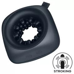   Satisfyer Ring Stroker - Oppladbar, vibrerende masturbator (svart)