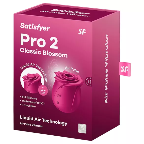 Satisfyer Pro 2 Classic Blossom - lufttrykk klitorisstimulator (rød)