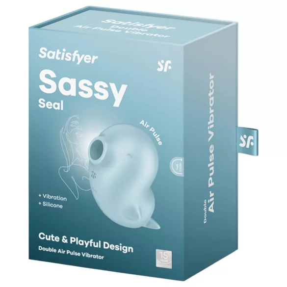 Satisfyer Sassy Seal - luftbølgeklitorisvibrator (turkis)