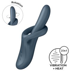   Satisfyer Heat Flex 4 - varmende klitorisstimulator med arm (grå)