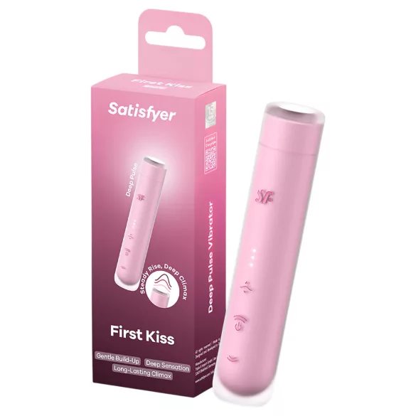 Satisfyer First Kiss - lufttrykkbasert klitorisstimulator (rosa)