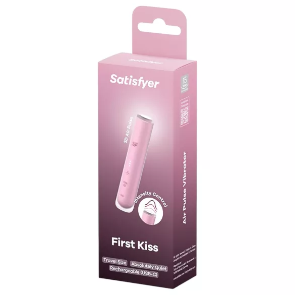 Satisfyer First Kiss - lufttrykkbasert klitorisstimulator (rosa)