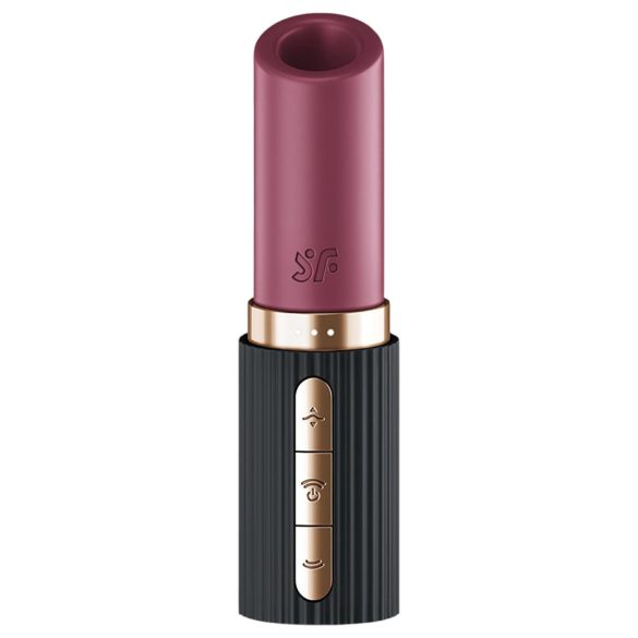 Satisfyer Deep Kiss - luftbølgeleppestiftvibrator (svart)