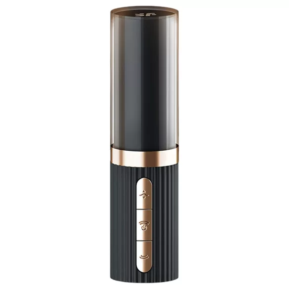 Satisfyer Deep Kiss - luftbølgeleppestiftvibrator (svart)