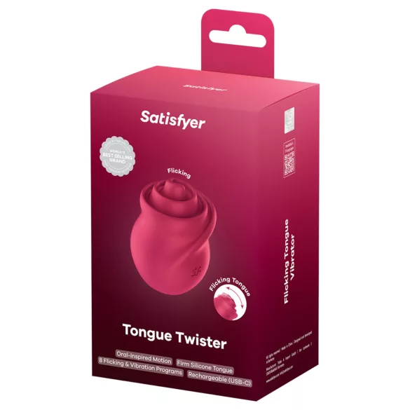 Satisfyer Tongue Twister - roterende tungen-klitorisstimulator (rosa)
