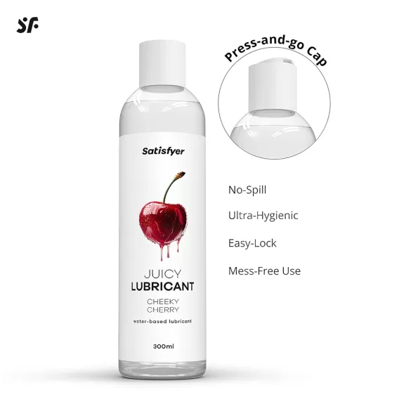 Satisfyer - aromatisert glidemiddel - kirsebær (300ml)
