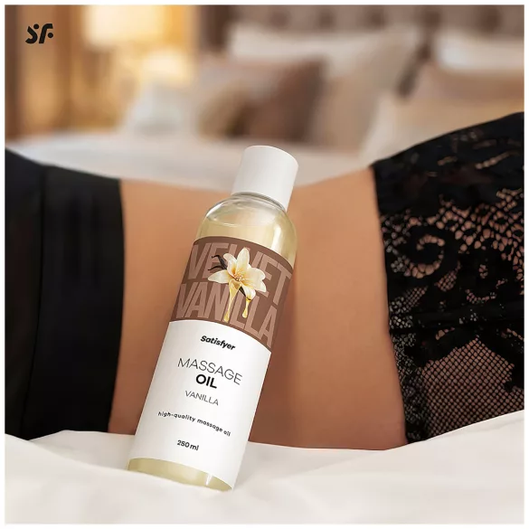 Satisfyer - massasjeolje - vanilje (250ml)