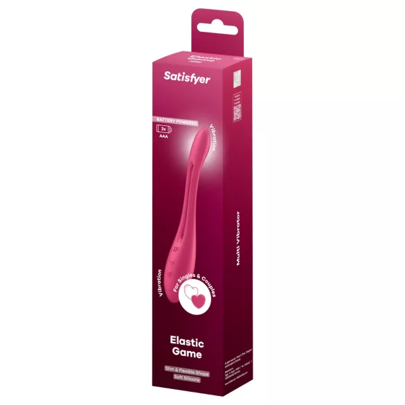 Satisfyer Elastisk Lek - fleksibel parvibrator (rosa)