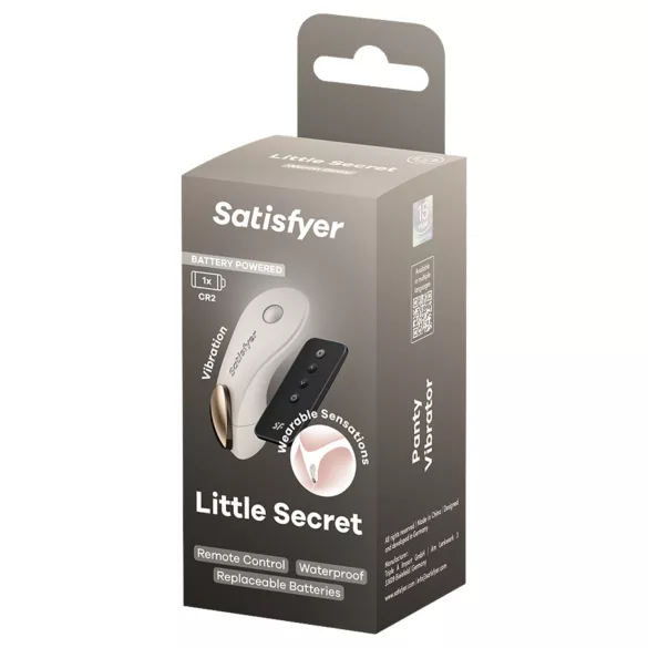 Satisfyer Little Secret - bærbar trusevibrator (hvit)