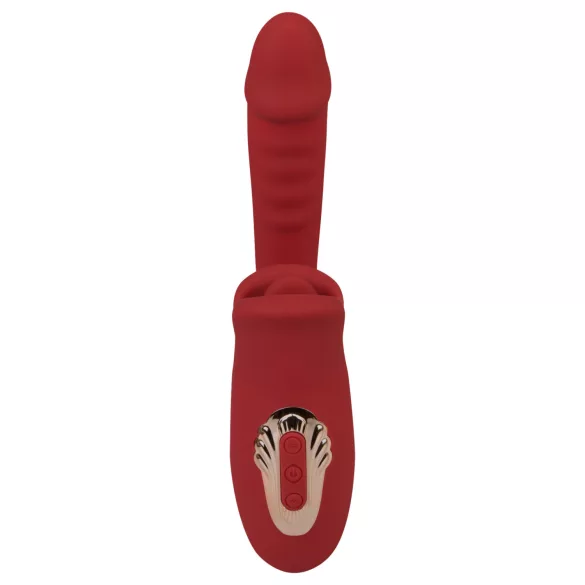EIS Passion Lips - G-punkt vibrator med slikkefunksjon (rød)