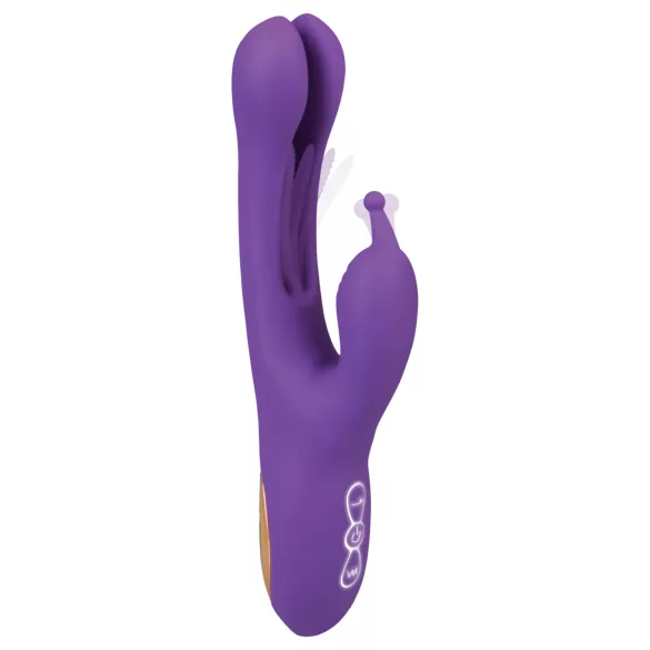 EIS Double Trouble - bevegelig tunge-klitoris vibrator (lilla)