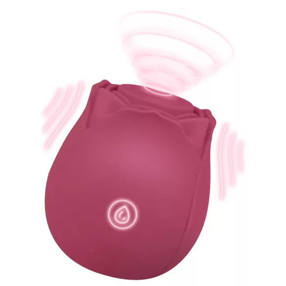 EIS Blush&Bloom - vakum vibrasjon massasjeapparat (rød)