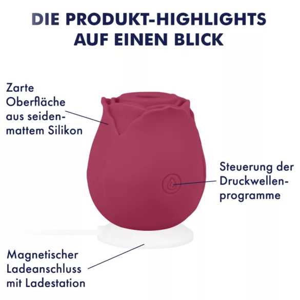 EIS Blush&Bloom - vakum vibrasjon massasjeapparat (rød)