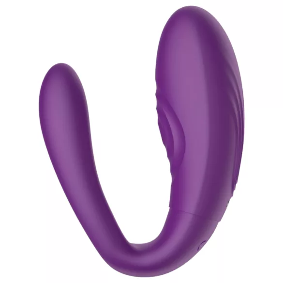 Mrow - oppladbar, vanntett parvibrator med 3 motorer (lilla)