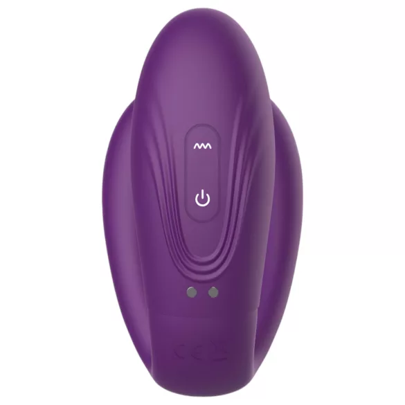 Mrow - oppladbar, vanntett parvibrator med 3 motorer (lilla)