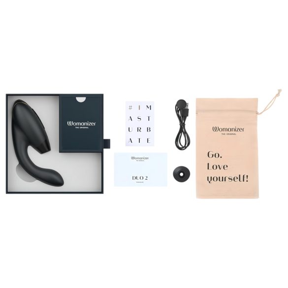 Womanizer Duo 2 - 2-i-1 G-punktvibrator (svart)