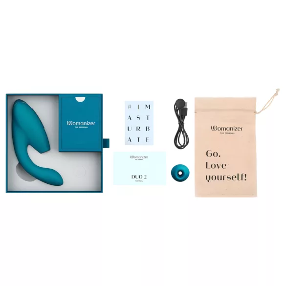 Womanizer Duo 2 - 2-i-1 G-punktvibrator (grønn)