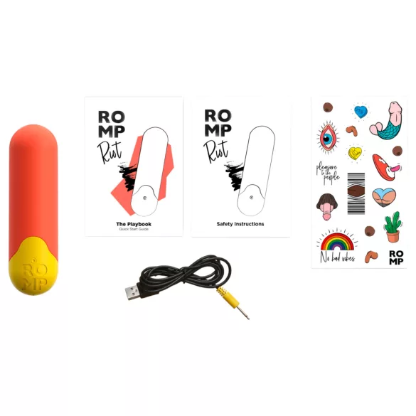 ROMP Riot - mini stavvibrator (oransje)