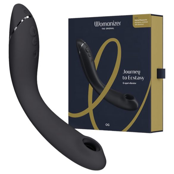 Womanizer OG - oppladbar 2-i-1 lufttrykkvibrator (svart)